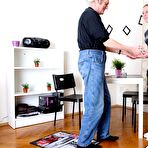 First pic of Blonde teen girl enjoys her first anal sex with a greyhaired old man - OldYoungAnal