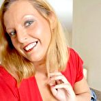 Fourth pic of Chubby Loving - Blonde Fat Milf Posing In Kitchen