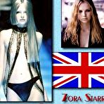 Third pic of Zora Starr posing sexy topless and fully