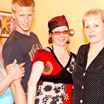 First pic of Three horny mamas share one hard cock