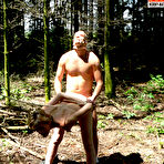 First pic of Horny mature slut taken in the forest by a masked man