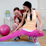 Second pic of Nasty fitness instructor bangs his sexy trainee