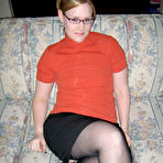 First pic of Pictures of a wild babe licking jizz off her turtle neck top