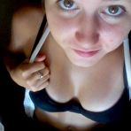 First pic of Amateur blonde chick teasing while camwhoring at home