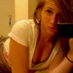 Second pic of Amateur blonde chick teasing while camwhoring at home