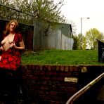 Fourth pic of Amateur Flasher Janna - Exposing Tits Outdoors