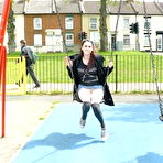 Fourth pic of Sexy Teen Indigo Flashing - Nude in England