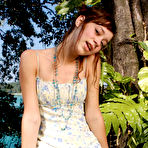 First pic of Petite 18yo Teenie Posing Nude Outdoors