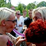 Second pic of Berlin Public Bangers - Sarah Rose And Her Friends Getting Wild On Fuck Parade