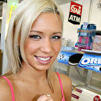First pic of Kacey Jordan - Blonde teen takes her first big cock