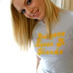 Second pic of Everyone loves a blonde like Skye who loves to tease with her tight teen body