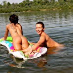 Third pic of Ladies swimming while totally nude