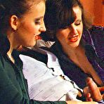 Second pic of Rodox Two seventies ladies sharing a big cock