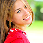 Second pic of Shyla Jennings Long Haired Amateur Brunette Licks a Dildo