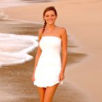 First pic of First Time Videos Girls |  Gorgeous nearly nineteen year old Carli showing her bikini camel toe at the beach