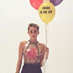 Second pic of Miley Cyrus topless posing photoset