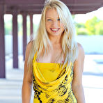 Fourth pic of Alyssa Branch Amateur Blonde in Fishnet Stockings