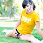 First pic of First Time Videos Girls |  Tasha | Flexible 18yo Cheerleader Stretching Nude Outdoors in Public