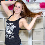 Second pic of Haley Cutie In Denim Shorts Phil Flash - Next Door Tease