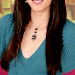 First pic of Brunette babe in high heels Amy Karups taking off panty and rubbing the shaved cunt