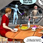 Fourth pic of Crazy blue alien cock gay hentai 3D comics about bizarre 12 inch cock fucking young muscle gay hunk studs in uniform or face sitting male 3some cumshot anime cartoon man jerk twink penis of cocksucker boyfriend