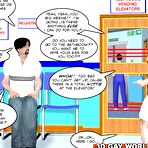 First pic of Bedside manners of gay doctor 3D hentai comics: gay medical fetish anime cartoons about hunk man dude in nurse unform suck hairy 9 inch cock in hospital office: twink boyfriend penis cocksucker story