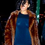 Second pic of Rihanna without bra under short dress