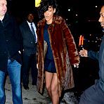 Third pic of Rihanna without bra under short dress