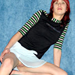 First pic of Skinny Redhead 18y/o's Shaven Pussy