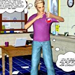 First pic of The Invisible cock sci-fi gay comics: 3D gay xxx anime story about gay voyeur passion of young horny scientist: fabulous gay cartoons fantasy