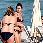 First pic of Kate Walsh hard nips in black bikini