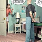 Second pic of Desperate husbands or lecherous gay comics: 3D xxx anime story about gay voyeur passion of mr. Romano