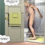 Third pic of Desperate husbands or lecherous gay comics: 3D xxx anime story about gay voyeur passion of mr. Romano