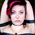 Third pic of SexPreviews - Iona Grace busty is spread in leather strap dungeon bondage