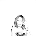 Third pic of Lindsay Lohan sexy black-&-white photoset