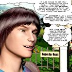 First pic of Room for rent: 3D gay comix and gay anime reality story about a college boys first sexual encounter