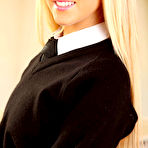 First pic of Abbi Taylor Perky Blonde Coed Exposes Plaid Panties