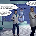 First pic of Cretaceous cock 3D gay comic story and sci-fi anime gay sex comedy about the hairy bear primeval caveman