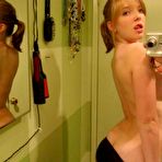 Second pic of Sexy petite babe stripping naked and masturbating