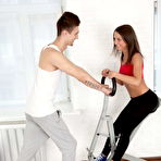 First pic of Fuckingly hot teen enjoys nasty sex with her handsome trainer