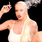 Third pic of Tall Goddes Smoking and Masturbating