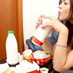 First pic of Toned chick gets high and takes fat dick