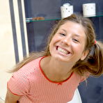 First pic of Beauty-Angels.com - Skinny teen model masturbating in the bathroom