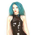 First pic of Long legs Supermodel Aprella in Black Latex