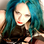Fourth pic of Long legs Supermodel Aprella in Black Latex