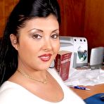 Fourth pic of Chubby Loving - Busty Milf Plumper In Stockings Teasing