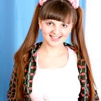 First pic of Pigtails Teen Spreading Hairy Pussy