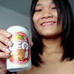 Fourth pic of 18 Year old Pattaya teenager Apple strips off her tight nubile body.