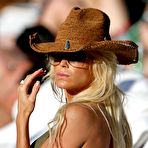 First pic of Victoria Silvstedt in green bikini on the beach in Caribbean