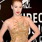 First pic of Iggy Azalea sexy posing in semi-transparent dress